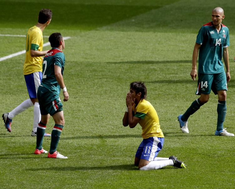 Farvel? Neymar og Brasilien tabte OL-finalen i London i 2012 med 2-1 til Mexico. 