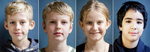 Tegningekrise. Thorbjørn Ytting Keller, Johan Krab Scheibelein, Ida Marie Larsen og Ilias Bajrhat er alle født i 2005, hvor Muhammed-tegningerne blev trykt. 