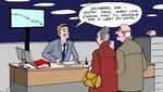 Risikovurdering. »Jeg tænker aldrig: Det er helt okay og meget menneskeligt at begå fejl«, skriver Lucy Kellaway. Tegning: Anne-Marie Steen Petersen 