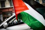 Flag. Demonstration i København for solidaritet med palæstinenserne i konflikten mod Israel. 