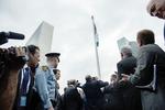 Premiere. I dag blev det palæstinensiske flag første gang hejst foran FN-bygningen i New York. 