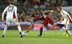 snublende. Barcelona var heldig med at vinde på hjemmebane mod et angrebsivrigt mandskab fra Bayer Leverkusen. 