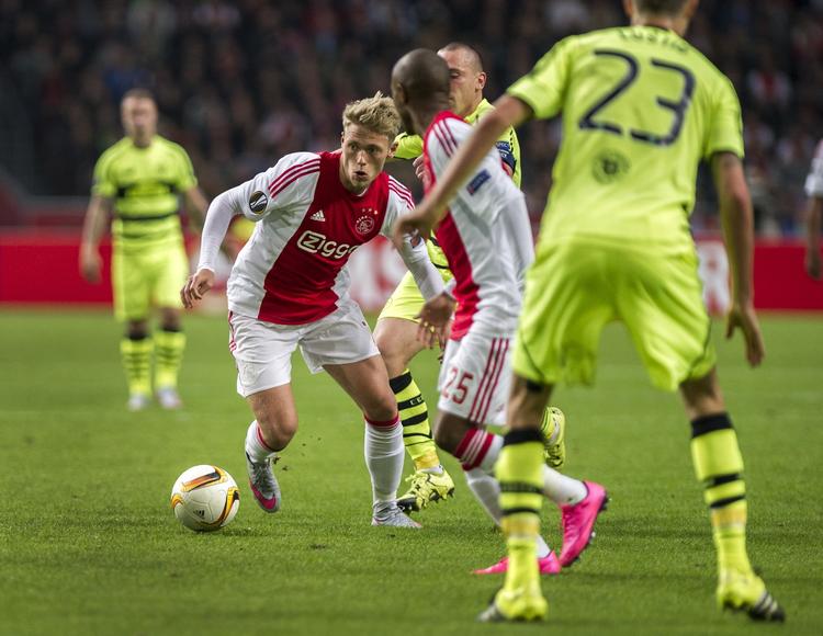 Mål. Viktor Fischer er varm i øjeblikket. Han scotede også i sidste weekend for Ajax. 