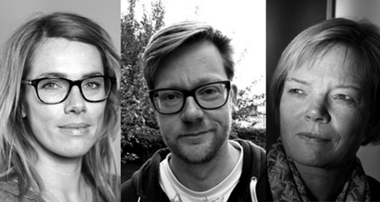 Bagedyst-kendere. Direktør Anne Brostrøm, redaktionschef Stig Reinicke og Anne Jerslev fra Københavns Universitet. 