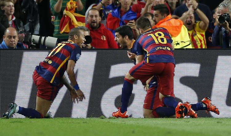 NOMINERET. Et par af de nominerede er Neymar (tv.) og Luis Suarez (th.). 
