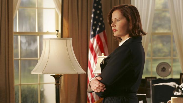 Madam. Skuespiller og aktivist Geena Davis i rollen som USA's første kvindelige præsident i tv-serien 'Commander in Chief'. 