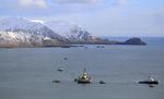 Ressourser. En olieboreplatform fra Shell i en bugt i Alaska  i 2013. Energiselskabet skrinlægger nu planer om at bore efter olie i Arktis. 