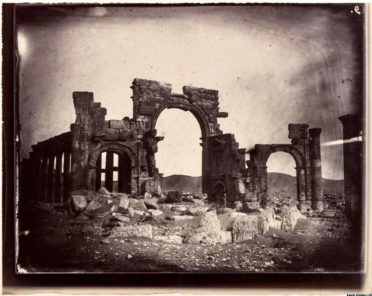 Palmyra. Fotoet er taget af Louis Vignes i 1864. 