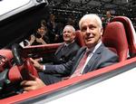 Derudad. De tyske Folkevognsfabrikker VW's nyudnævnte chef, Matthias Müller (th), fotograferet da han arbejdede for Porsche. 