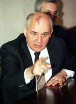 Sovjetunionen. Tidligere ministerpæsident Mikhail Gorbatjov tilbage i 1992. 