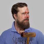 Blodkroket. »Det viser, hvad jeg har lyst til at gøre, hver gang nogen kalder mig bøssekarl«, siger John Grant om dette billede. Pr-foto: Michael Berman 