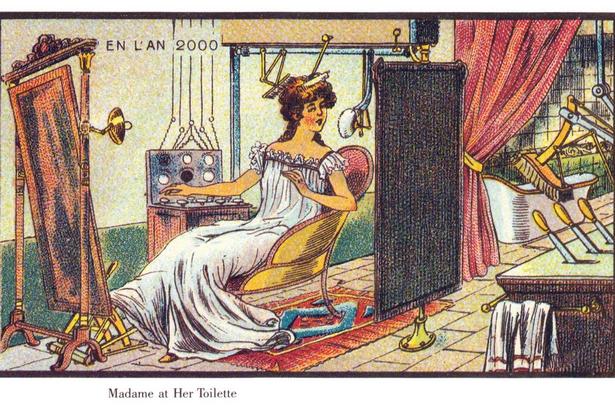 Klar til byen. Åh, så behageligt, det er at smuksere sig, når man slipper for selv at knibe sig i kinderne for at gøre dem røde. 