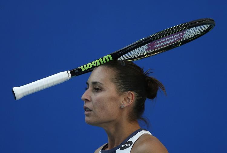 UDE. Siden finalensejren i US Open har Flavia Pennetta tabte i 3. runde i Beijing og 1. runde i Tianjin. 