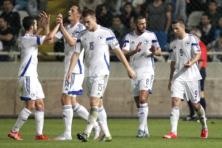 SLUTSPURT. Med sejre i de tre sidste kampe over Andorra (3-0), Wales (2-0) og Cypern (3-2) spillede Bosnien-Hercegovina sig op på tredjepladsen. 