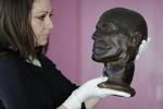 KOPI. Masken viser Daniel Good, der myrdede sin kone i 1842. Og blev dødsdømt for det. 