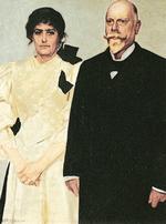 Portræt. Amalie Skram mente, at Harald Slott-Møllers maleri af parret får »regioner af indre forskelle« mellem Erik og Amalie Skram frem. 