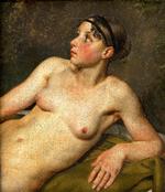 troværdig. Maleriet 'Nøgen kvindelig model' af  C.W. Eckersberg menes at være fra 1811. 