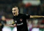 MÅLSCORER. Den indskiftede angriber Martin Pusic scorede sejrsmålet med blot fire minutter tilbage 