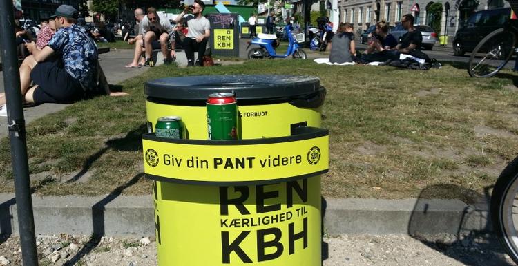 Pantholdere. Pilotprojektet med pantholdere på affaldsspande i København tildeles nu 1,2 mio. kroner. 
