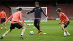 Stjernetruppen fra Bayern München med Thomas Müller (i midten) som et af topnavnene er en ordentlig mundfuld for pressede Arsenal 
