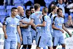 Subtop. Efter oprykningen til Superligaen i 2012 er Randers sluttet som nr. 3, 7 og 4. 