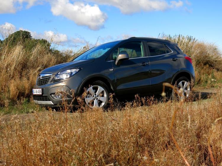 ALSIDIG. Når Opel Mokka har firehjulstræk, kan den til en vis grad kæmpe sig gennem terræn. 
