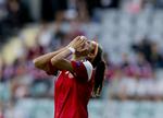 Dobbelt. Nadia Nadim fik scoret sine mål nr. 11 og 12 for landsholdet i kamp nr. 56. 