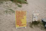 LOKKEMIDDEL. Hvis sulten melder sig på stranden, er det bare at vælge skiltet. 