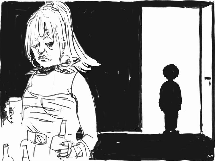 Tegning. Mette Dreyer 