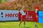 FØRENDE. Der skal kun spilles tre runder i denne uges Ladies European Tour, og efter den første er Emily Kristine Pedersen på førstepladsen. 