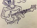 Funky. De fleste husker nok Thomas Andersen for 1993-hittet 'Bau-tjikka-wauw-wauw'. Nu vender den danske bassist tilbage til scenen. Illustration: Philip Ytournel 