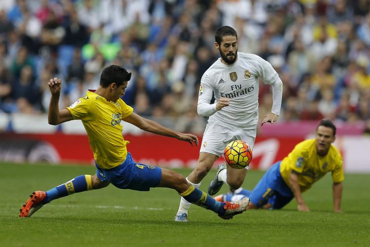 3-1. Real Madrid fører ligaen i Spanien, inden Barcelona spiller lørdag aften. 