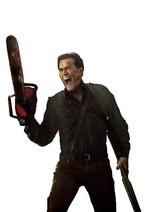 Vroom. Bruce Campbell som savfører med stabil stil. 