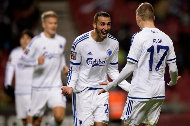 Målsultne. Kasper Kusk og Youssef Toutouh scorede 2 mål hver og sikrede dermed FCK en 4-0-sejr over Randers i går. 