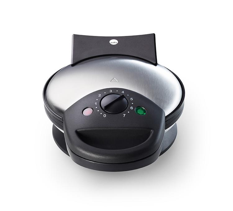 VAFLER. Vaffeljernet måler 23 cm i diameter og er fremstillet af stål. 