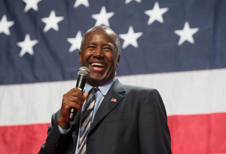 Kandidat. Ben Carson ligger lunt i svinget, når man kigger på aktuelle meningsmålinger fra USA. De viser i øjeblikket, at han står til at få en andenplads i kapløbet om at blive den republikanske præsidentkandidat. 