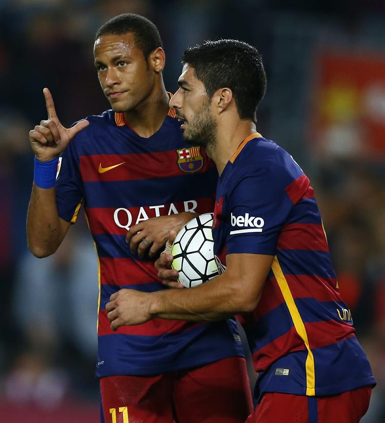 giftige. Neymar (tv) og Luis Suarez (th) har været intet mindre end en dødbringende duo for et lidt ramponeret Barcelona-mandskab, der havde frygtet tiden med Lionel Messis skade. 