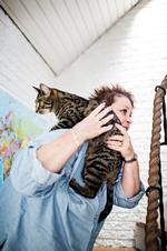 Besparelse. Susanne Hansen sparede 2.200 kroner ved at undersøge prisen for tandrensning af sine tre katte. 