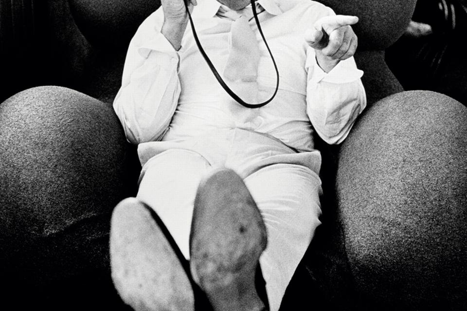 1971. Sean Connery på settet under indspilningerne af 'Diamonds Are Forever'. 