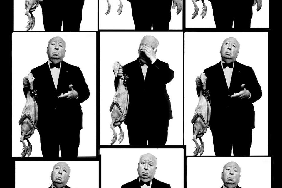 1973. Alfred Hitchcock med gås - dette var fotograf Albert Watsons første portræt af en kendis. 