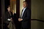 Magt. Den unge journalist Zoe Barnes og den magtfulde politiker Francis Underwood i 'House of Cards'. 