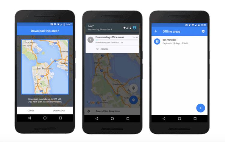 NAVIGATION. Google Maps har kunnet downloade dele af kort til offline-brug siden 2012. Men det er først nu, med tilføjelsen af søgning og trafik, at denne funktion er rigtig brugbar 