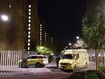 SKYDERI. En læge og ambulancemandskab gav førstehjælp til manden, inden han med udrykning blev kørt til Rigshospitalet efter skyderiet. 