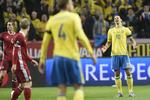 Stjerner. Daniel Agger (tv.) og hans svenske anførerkollega Zlatan Ibrahimovic. 