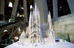 MESTERVÆRK. Modellen af den færdige La Sagrada Familia-kirke blev præsenteret på et pressemøde i selve kirken. 