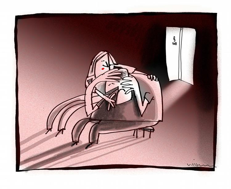 Tegning. Jørn Villumsen 