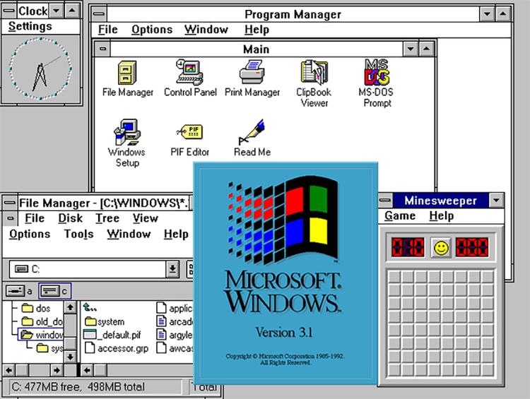 ANTIKVARISK. Windows 3.1, der blev sluppet løs til verdens computere i 1992, styrer stadig vigtige dele af flykontrollen i Paris' Orly-lufthavn. Og det går ikke så godt. FOTO: Wikimedia Commons 