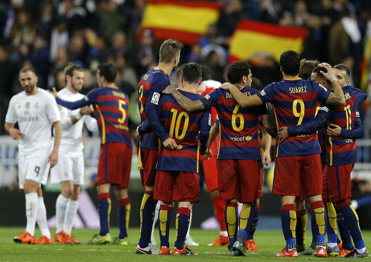 Triumf. Barcelona-maskinen kørte for fulde omdrejninger i Madrid i aftes. 