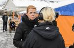 Integrationsminister Inger Støjberg, besøger teltlejr