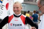 VERDENSMESTER. Danmarks første VM-medalje i den olympiske laser radial blev af guld, da Anne-Marie Rindom fra Horsens sikrede sig titlen på sidstedagen i Oman. 